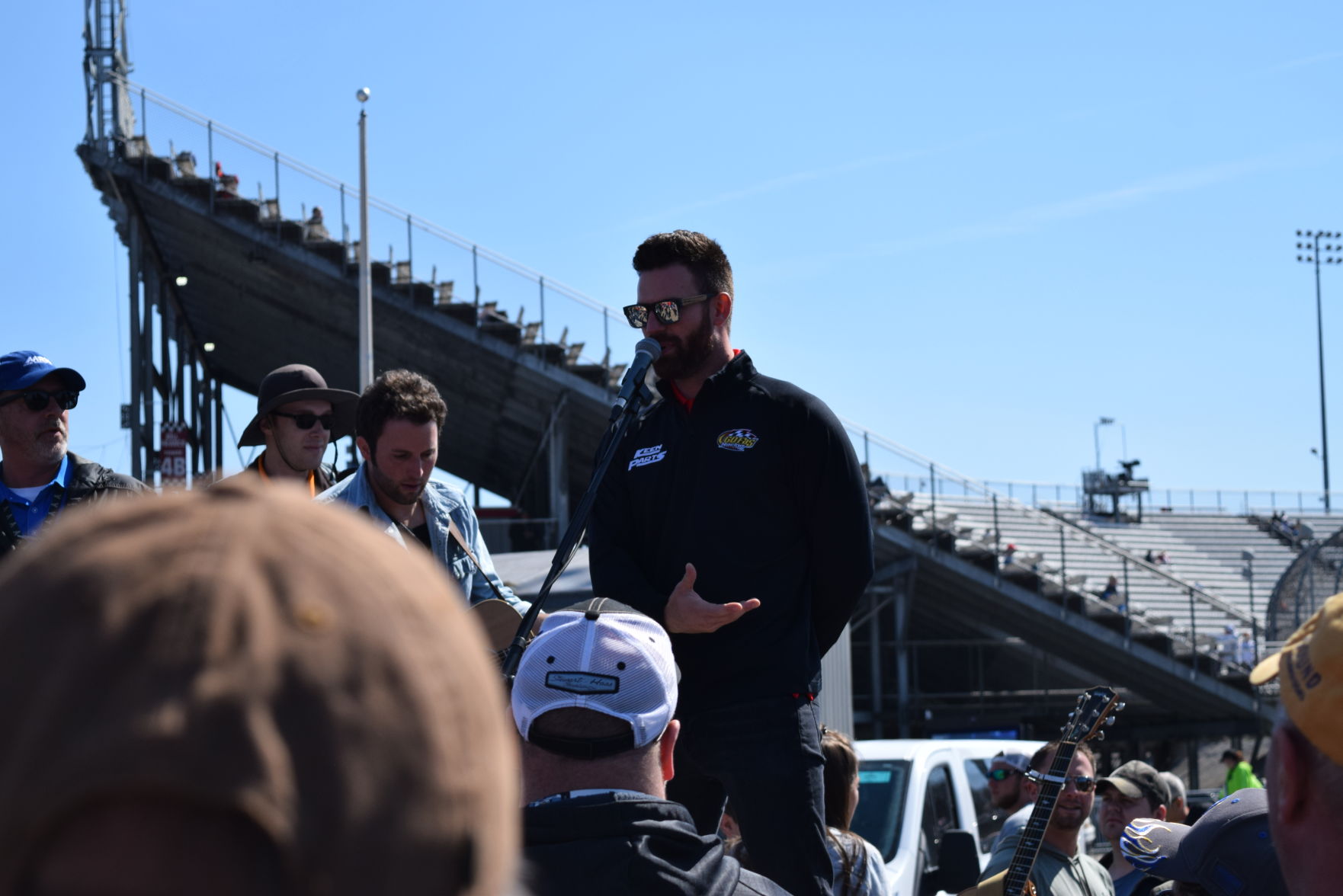 STP 500_Corey LaJoie addresses fans